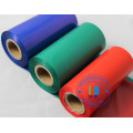 Vinyl  plastic label printing red color resin compatible printer thermal transfer ribbon